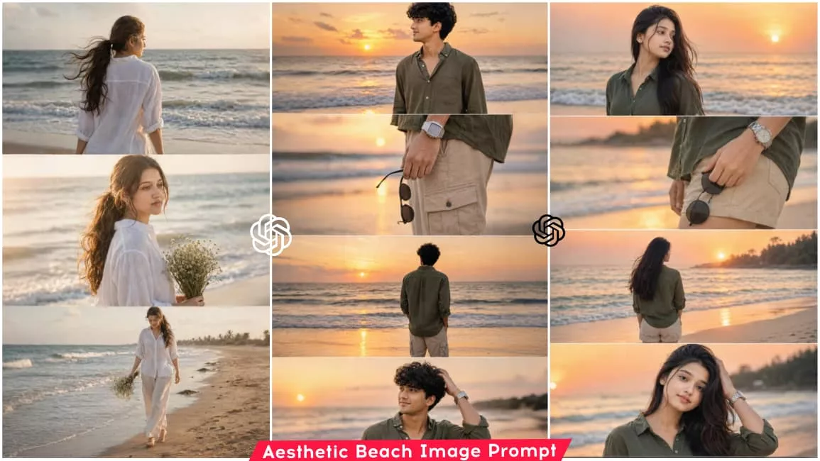 3 Layer Aesthetic Beach Ai photo Editing Prompt