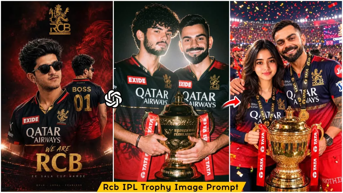 Trending IPL Champion Rcb 2026 AI Photo Prompts