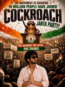 Cockroach Janata Party Photo Editing Prompt