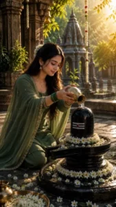 Girls With Mahadev Shivling Sawan Ai Photo Editing Prompt