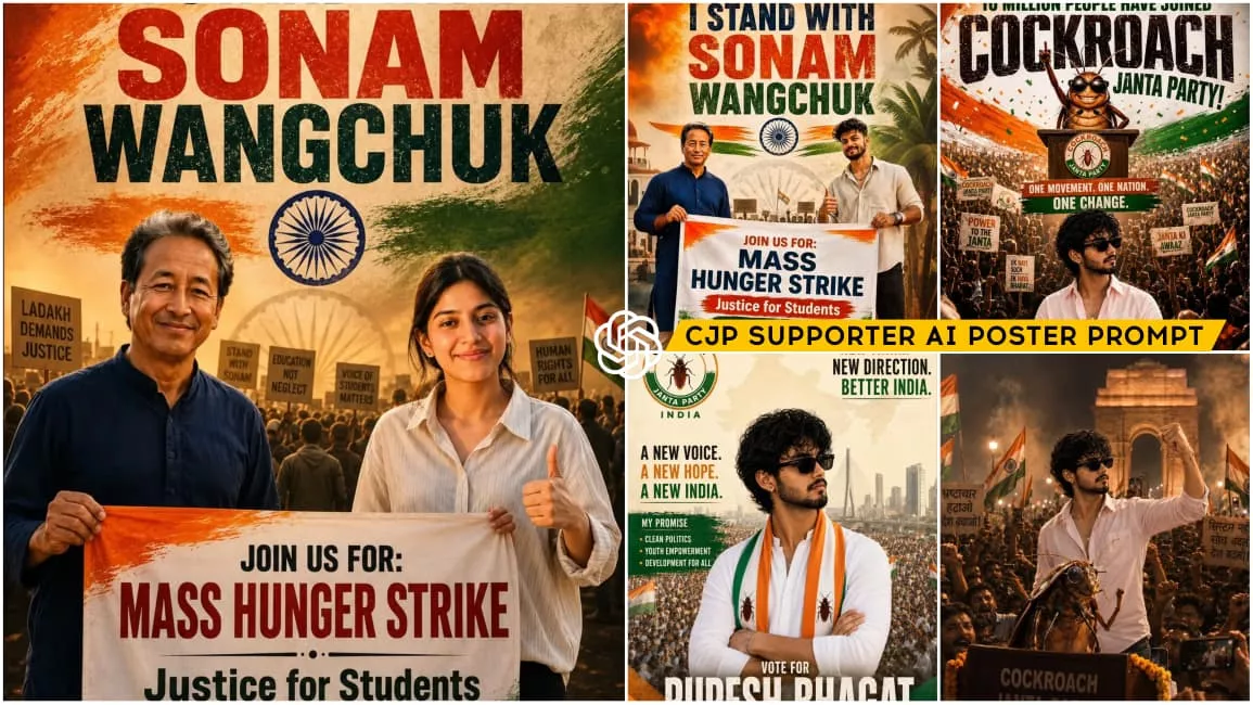 I Support Sonam Wangchuk Ai Poster Photo Editing Prompt Chatgpt