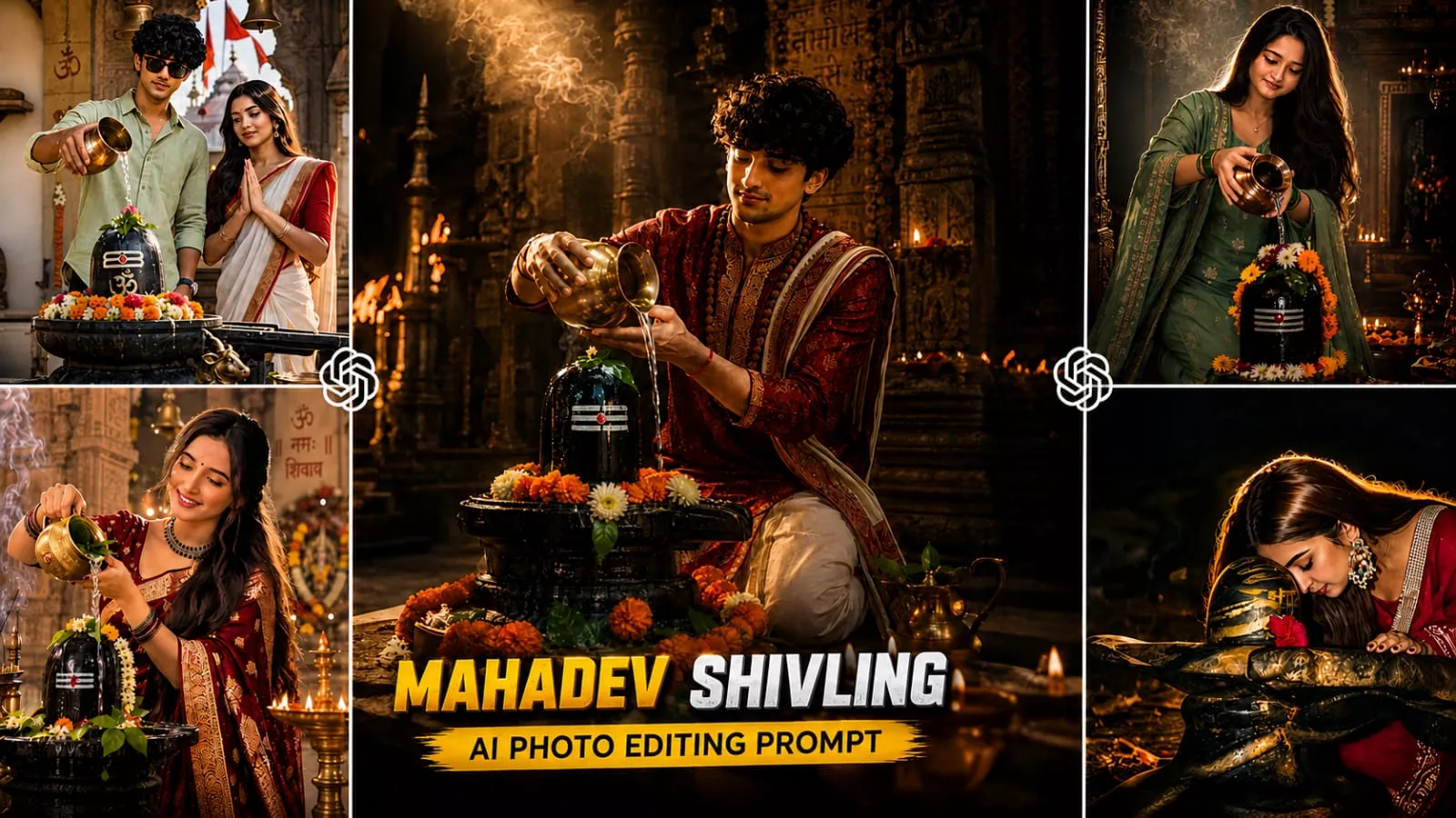 Mahadev Shivling Sawan Ai Photo Editing Prompt