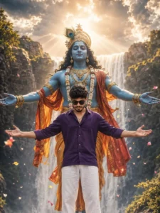 Realistic Lord Krishna Ai Photo Editing Prompt