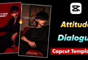 Attitude Dialogue Capcut Template