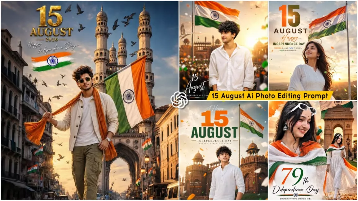 Independence Day 15 August AI Photo Editing Prompt