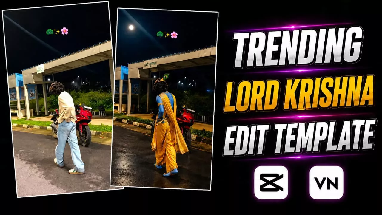 Viral Krishna Edit Capcut Template