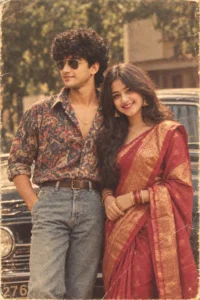 Couples 80s Look Ai Photo Prompt