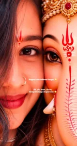 Ganesh Chathurthi Ai Photo Prompt Eye Close Up