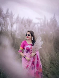 Girls Kash Flower Ai Photo Editing Prompt