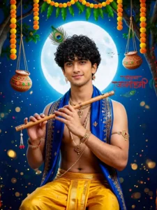 Krishna Janmashtami Ai Photo Editing Prompt For Boys